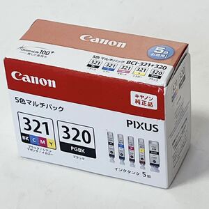 未開封・未使用品 Canon キャノン 純正品 インクタンク BCI-321(BK/C/M/Y)+BCI-320 5色マルチパック