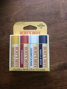 バーツビーズburt`s beesリップバームスティック 4個セット未使用　Ｂ