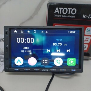 y030501f ATOTO F7 WE 7インチ オーディオ一体型ナビ、2DINカーステレオ CarPlay、Android Auto ワイヤレス F7G2A7WE