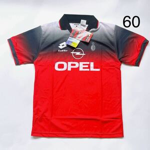 4SB018【未使用】 ACミラン サッカーユニフォーム lotto OPEL A.C.Milan Lサイズ タグ付き 現状品