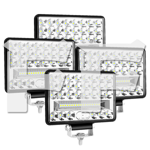 送料無料.. LED 作業灯 ワークライト 6インチ 144W ホワイト 6500K 新品 投光器 前照明灯 建設機械 トラック SUV 6C-144W 12V/24V 4個