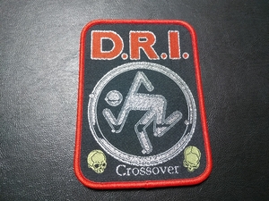 D.R.I. 刺繍パッチ ワッペン crossover 赤枠 / suicidal tendencies c.o.c. s.o.d. attitude adjustment metallca anthrax slayer