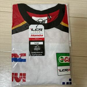 新品 未開封 MotoGP LCR HONDA HRC RC213V レーシングチーム ホンダ オフィシャル Tシャツ サイズ: L カラー定価: 6,480円税込 中上貴晶
