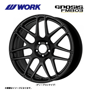 送料無料 ワーク GNOSIS FMB03 9J-20 +23 5H-100 (20インチ) 5H100 9J+23【4本セット 新品】