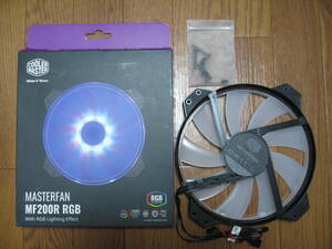 MASTERFAN MF200R RGB COOLERMASTER R4-200R-08FC-R1 [200mm角/3ピン電源/4ピンLED] 【中古 動作品】