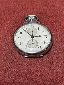 日本軍　軍用時計　17石　懐中時計　秒時計一型乙　金逓電信　稼働品　精工舎