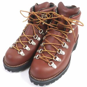 極美品□Danner ダナー 30520X Mountain Light 黒タグ レザー トレッキングブーツ ワークブーツ ブラウン系 6 箱付き USA製 メンズ