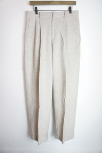 美品22AW seya セヤ TRAVEL PANTS LINEN STITCHED YAK UNDYED GREYウール スラックス パンツ BL03065F38 灰411N