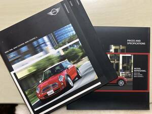 送料無料　BMW MINI ONE MINI COOPER MINI COOPER S ワン クーパー クーパーS 2005 カタログ プライス&仕様書 セット 迅速発送 丁寧梱包