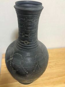 新羅窯　新羅土器　柳孝雄　波状文　骨董 中国 土器 壺