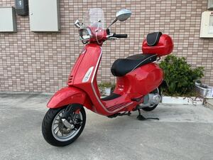 ベスパ Vespa スプリント sprint 150ie 3V ドラゴンレッド　純正BOX スクリーン　鹿児島〜青森まで送料無料