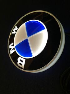 BMWBMWエンブレム LED発光　白　82mm