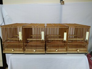 鳥かご 鳥籠 竹細工 メジロ 　　ウグイス 昭和レトロ アンティーク 竹製品 ゲージ 少年時代