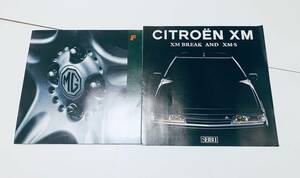 ◎ CITROEN シトロエン MG F MGF オープン 2シーター ZX BREAK AND XM S イギリス フランス カタログ パンフレット 旧車 セット K0213