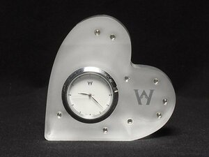 ウェッジウッド 置時計 ハート型クロック WEDGWOOD [0402]