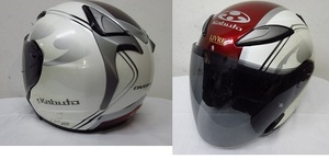 a5582　OGK　KABUTO　ヘルメット　Lサイズ 　AVAND-2　BAR　Gy　Design　ジャンク扱い　