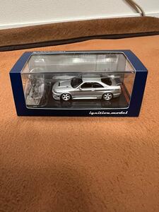 日本国内　正規品　当時物　本物　イグニッションモデル　G2501　1/64　Nismo R33 GT-R 400R Silver With Mr.Matsuda ※メタルフィギュア付