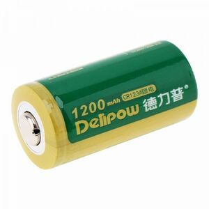 DELIPOW CR123A リチウム 充電式電池 1本 3V 1200mah lc 16340 充電式電池 高品質ブランド品「800-0116」送料無料
