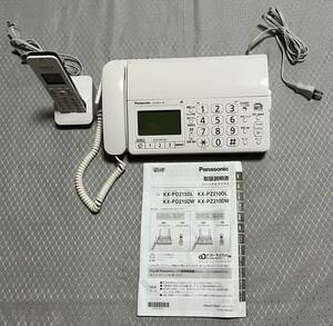 中古品　Panasonic FAX電話機 KX-PD215-W パナソニック