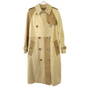 BURBERRY バーバリー コットンギャバジンパッチワークトレンチコート 8022004 ベージュ UK2 ITIYCB931SY8