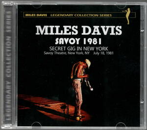マイルス・デイヴィス Miles Davis / SAVOY 1981 LEGENDARY COLLECTION 初回プレスＣＤ廃盤　２枚組美品 SB音源