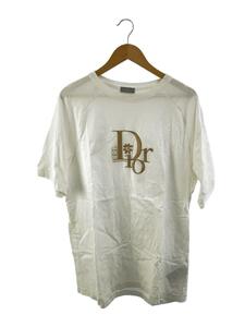 Dior HOMME◆Tシャツ/L/コットン/WHT/313J647A0817/ERL Relaxed Fit Tee