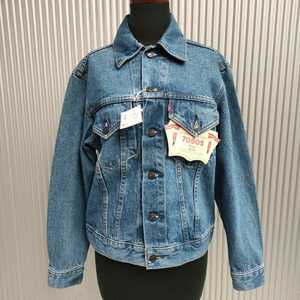 【90s/香港製】新品/リーバイスLevis/デッドストック/70505/サード/3rd/Gジャン/ジージャン/デニム/トラッカージャケット/36/S/インディゴ/