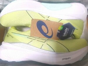 ■アシックス 厚底ランニングシューズ GEL-KAYANO 30 ゲルカヤノ 30 US8.5 26.5cm Women 定価19800円(税込)(Yellow/White)