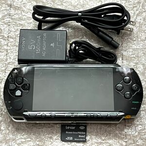 〈動作確認済み〉PSP-1000 本体 ピアノブラック メモリースティック 充電器 PlayStation Portable 初期型