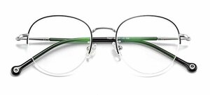 送料無料　超軽量　タテ眼鏡　レンズ交換可能 メガネフレーム　フルリム　金属フレーム　男女兼用　 sc0263