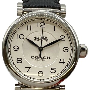 ◎◎ COACH コーチ 腕時計 クォーツ ユニセックス CA.72.7.14.1082 ホワイト やや傷や汚れあり