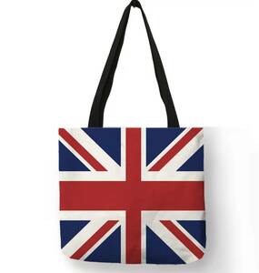 送料無料★新品★新品★イギリス・Union Jack・ユニオンジャック柄ラージサイズ・トートバック★ショッピングバック★サイズ４０×４０cm