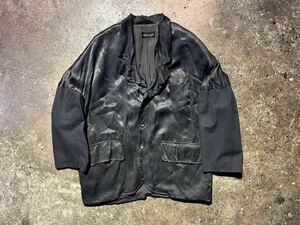 COMME des GARONS 85AW 袖コットン切替 レーヨン 3Bジャケット コムデギャルソン 1985AW 80’s 1980’s 川久保玲