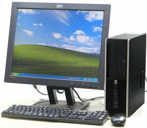 HP Compaq 6000 Pro SFF-E7500 ■ 20インチ 液晶セット ■ Core2Duo-E7500/DVDROM/希少OS/動作確認済/WindowsXP デスクトップ