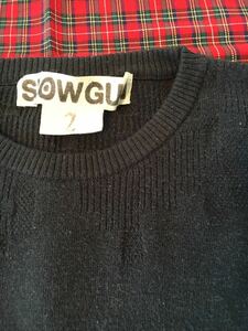 SLOWGUN スロウガン　ニット　セーター　チャコールグレー　サイズ　2