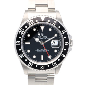 ロレックス GMTマスター1 オイスターパーペチュアル 腕時計 時計 ステンレススチール 16700 自動巻き メンズ 1年保証 ROLEX 中古