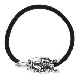 クロムハーツ Chrome Hearts HAIRBAND/ダガーハートボタンヘアゴム シルバーコンチョ 中古 SS07