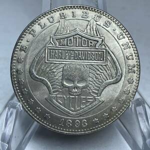 WX1439流浪幣 髑髏 天眼 鷹紋 外国硬貨 貿易銀 海外古銭 コレクションコイン 貨幣 重さ約24g