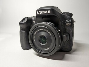【動作確認済】 Canon EOS 80D 一眼レフカメラ EF-S 24mm 