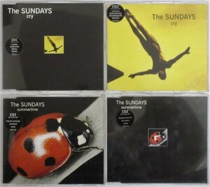 The SUNDAYS / SUMMERTIME & CRY / シングルCD 2タイトル4枚セット！UK盤［ザ・サンデイズ］