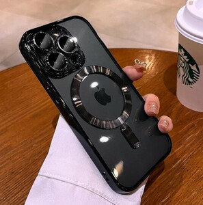 iPhone 15 ProMax ソフトtpu フルレンズ ケース クリアカバ 磁気 ワイヤレス充電 iPhone 15 Plus iPhone 15 Pro iPhone 15