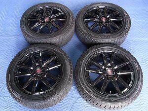 KYOHO SEIN SS-BLACK 16インチ 6.5J +48 5H 100 DUNLOP WINTERMAXX 205/55R16 / トヨタ ZN6 86 プリウス 212 カローラツーリング 等