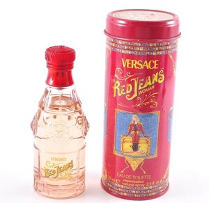 未使用 75ml VERSACE ヴェルサーチ RED JEANS WOMEN Eau de Toilette レッドジーンズ ウーマン オードトワレ 香水 箱付き 8G0318004