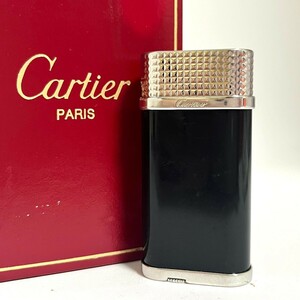 １円スタート Cartier カルティエ ライター ゴドロン ガスライター シルバー 喫煙具