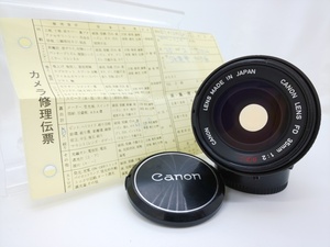 【中古】Canon FD 35ｍｍ F2 S.S.C. Ⅰ 凹 ◯マーク 2021/10/14 清掃済 キャノン 30日保証