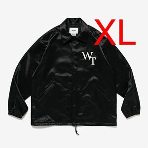 【XL】24SS WTAPS CHIEF / JACKET / CTRY. SATIN. LEAGUE BLACK コーチジャケット ZORN