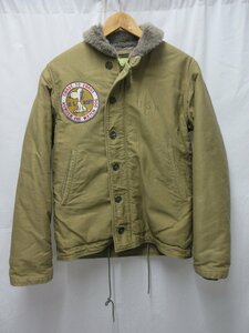 ▲1000円～ バズリクソンズ BUZZ RICKSONS TYPE N-1 SNOOPY PATCH スヌーピー デッキジャケット BR13322　サイズM