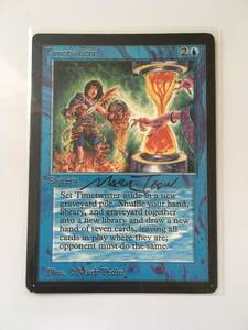 MTG　Timetwister　(LEB/ベータ, Autographed 英) 1枚