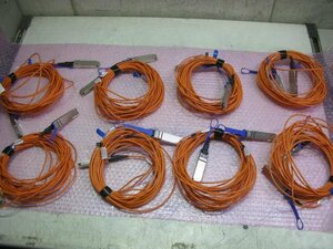Mellanox 56G 10m QSFP Active Fiber Cable 8本 Set！