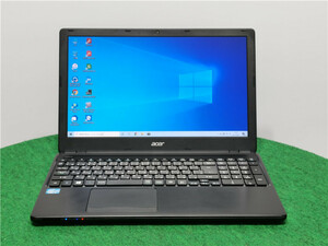 カメラ内蔵/中古/15型/ノートPC/Windows10/新品SSD256/8GB/3世代i3/ACER　E1-570　新品無線マウス　MS office2019搭載